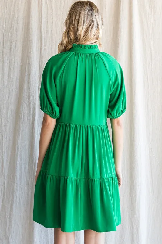SHORT RAGLAN SLEEVE DRESS