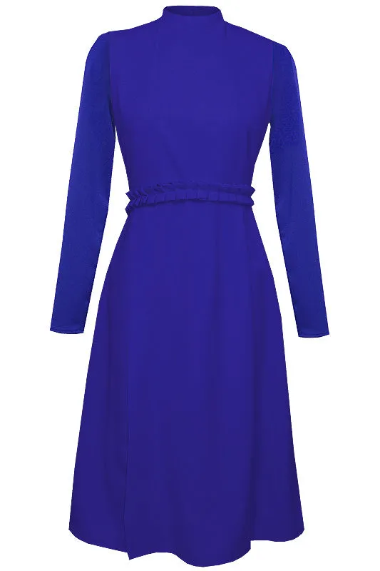 Sierra Mock Neck Midi Dress