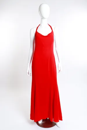 Silk Halter Dress