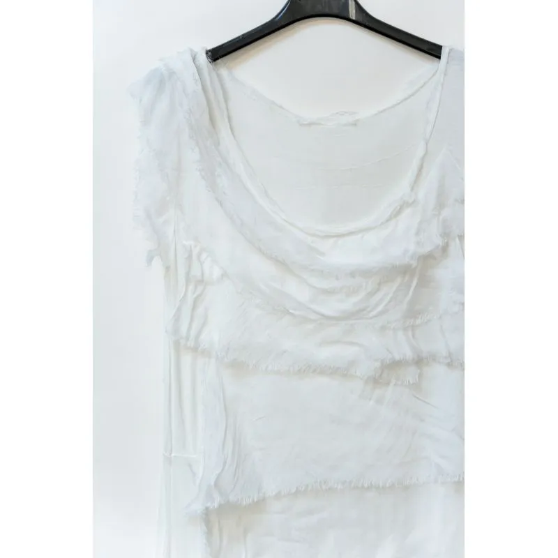 SILK RUFFLE DRESS