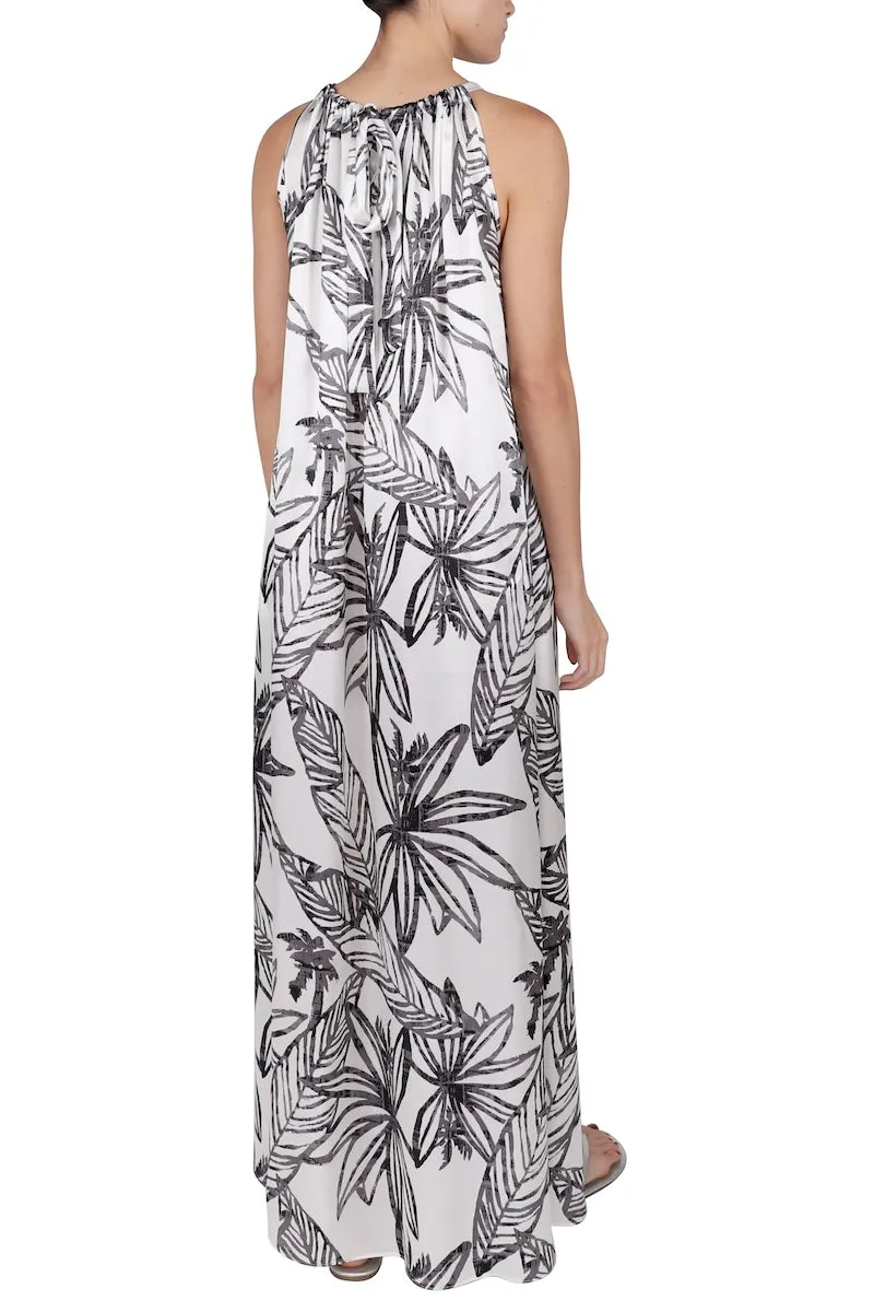 Silk Satin Halter Dress