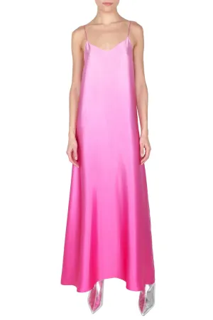 Silk Satin Ombre Cami Dress