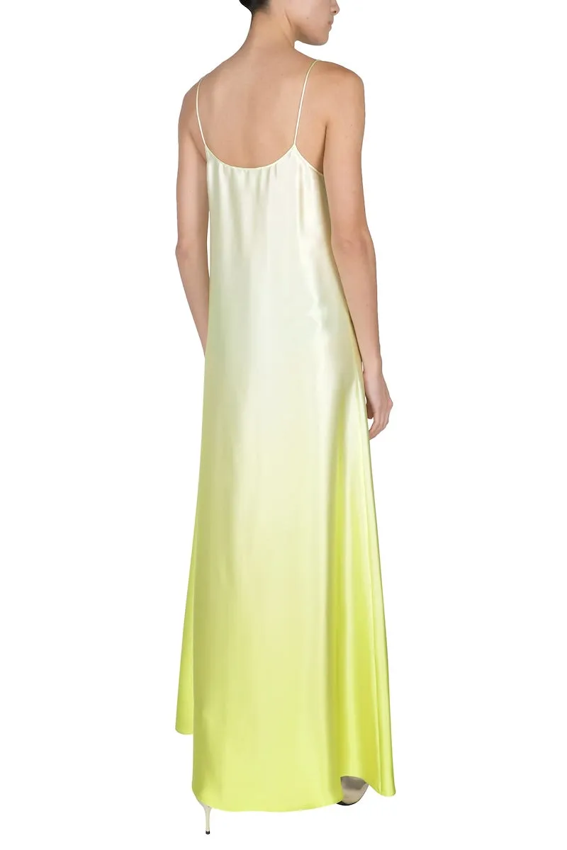 Silk Satin Ombre Cami Dress
