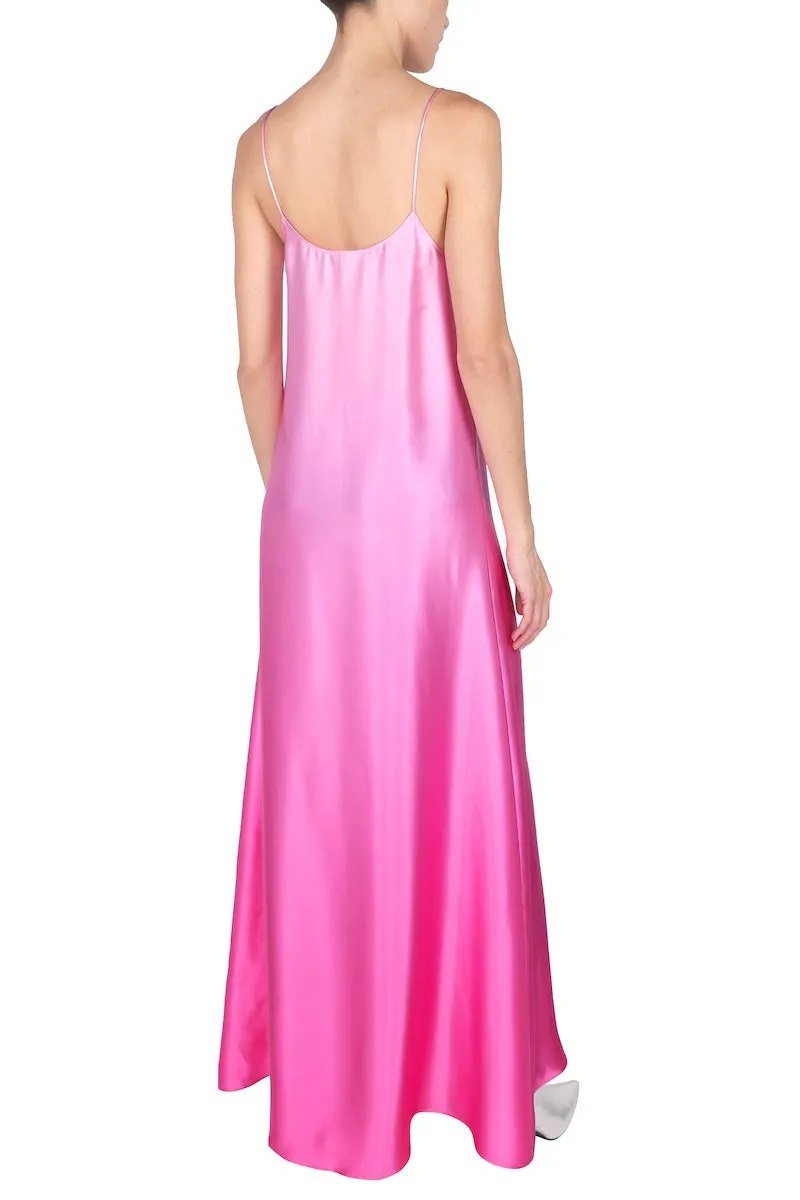 Silk Satin Ombre Cami Dress