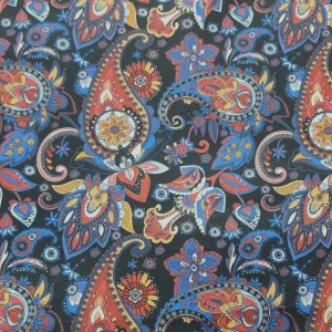 Silky Satin Suit Lining Red/Blue Fabric 150 cm
