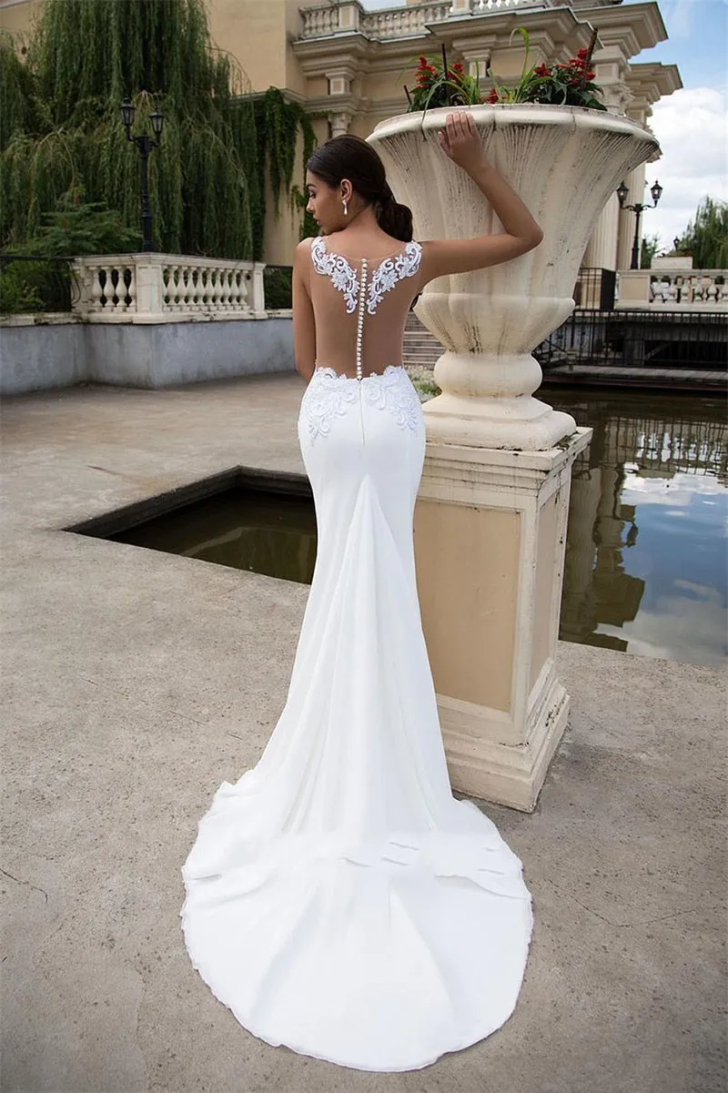 Simple Boho Beach Wedding Dress