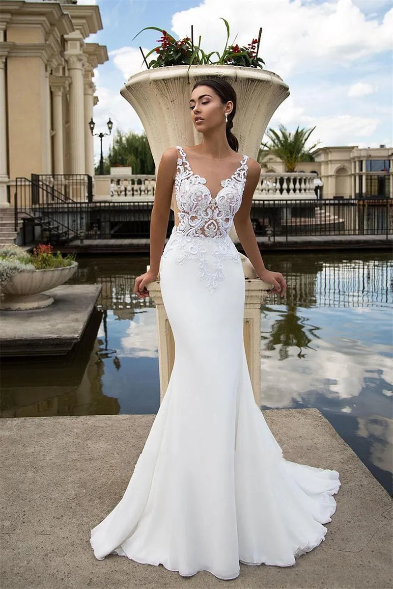 Simple Boho Beach Wedding Dress