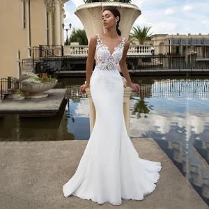 Simple Boho Beach Wedding Dress