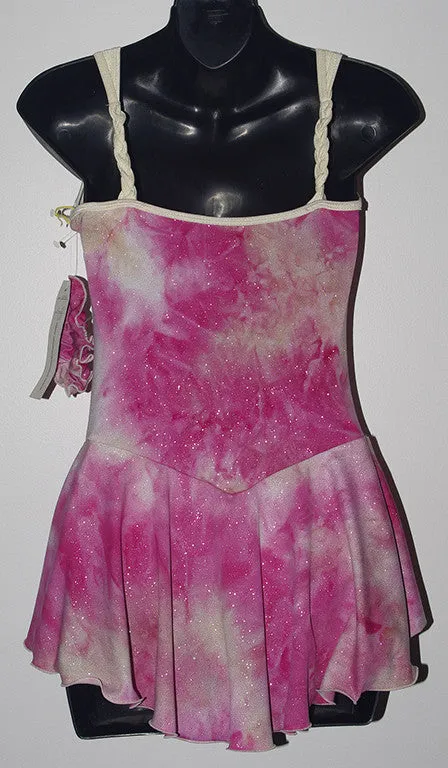 Six0 937 Ready to Ship Pink Glitter Slinky Dress