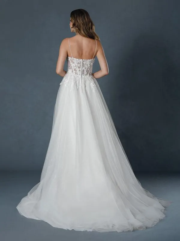 Size 14 Stella Couture 25522 Off White Gown