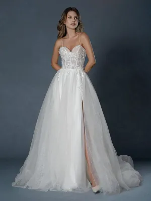Size 14 Stella Couture 25522 Off White Gown