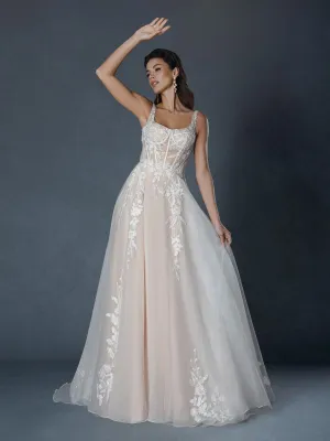Size 22 Stella Couture 25509E Nude Gown