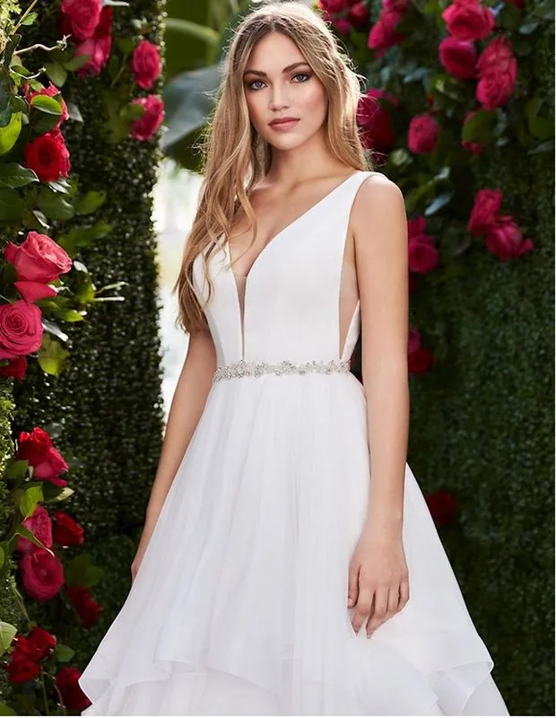 Size 4 Mikaella 2255 Ivory Gown