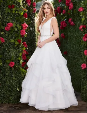 Size 4 Mikaella 2255 Ivory Gown