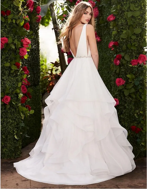 Size 4 Mikaella 2255 Ivory Gown