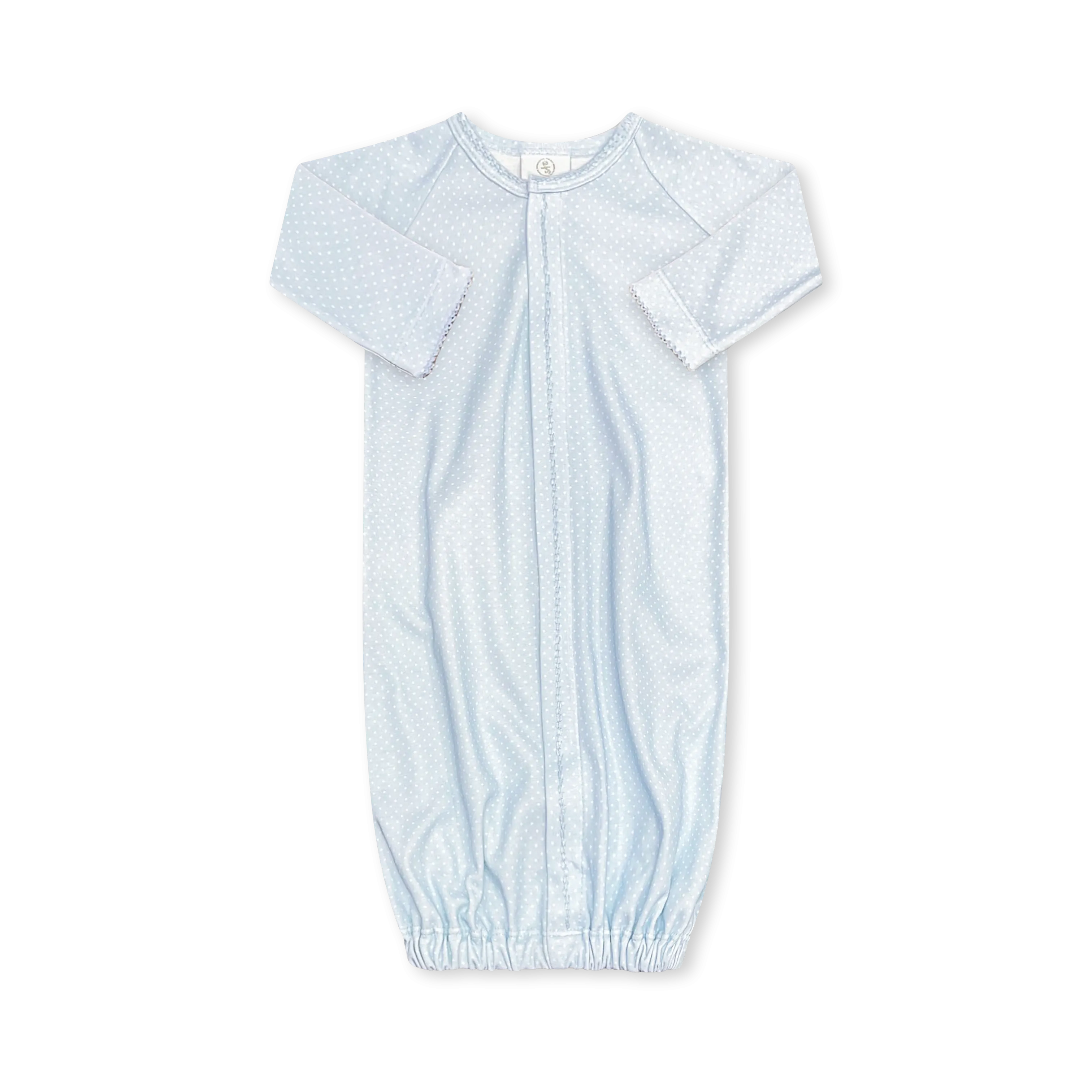Snuggle Me Saque - Bellevue Blue Bitty Dot