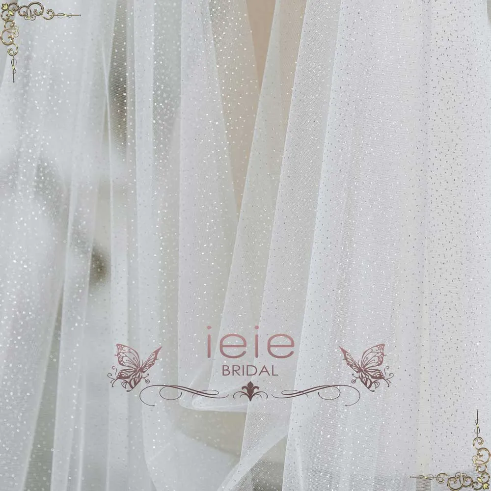 Sparkly Glitter Tulle Cape for Weddings | SG1015