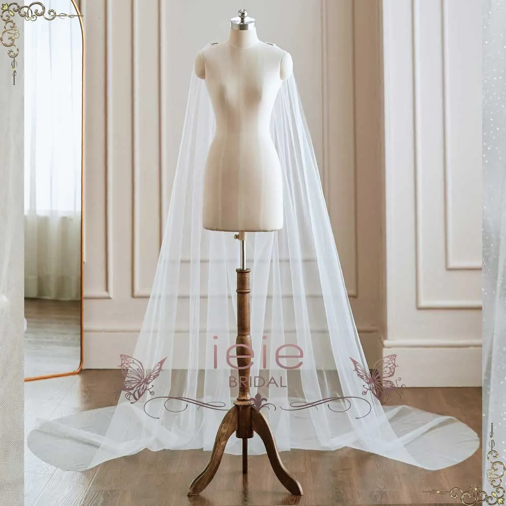 Sparkly Glitter Tulle Cape for Weddings | SG1015