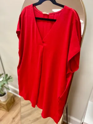 Stadium Standout Dress - Red