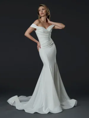 Stella Couture Size 18 24855 Off White Gown