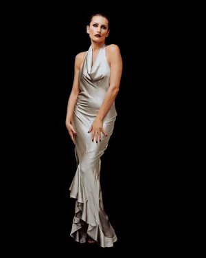 Sterling Satin Tiffany Gown