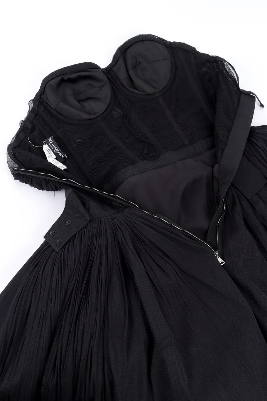 Strapless Mesh Cocktail Dress