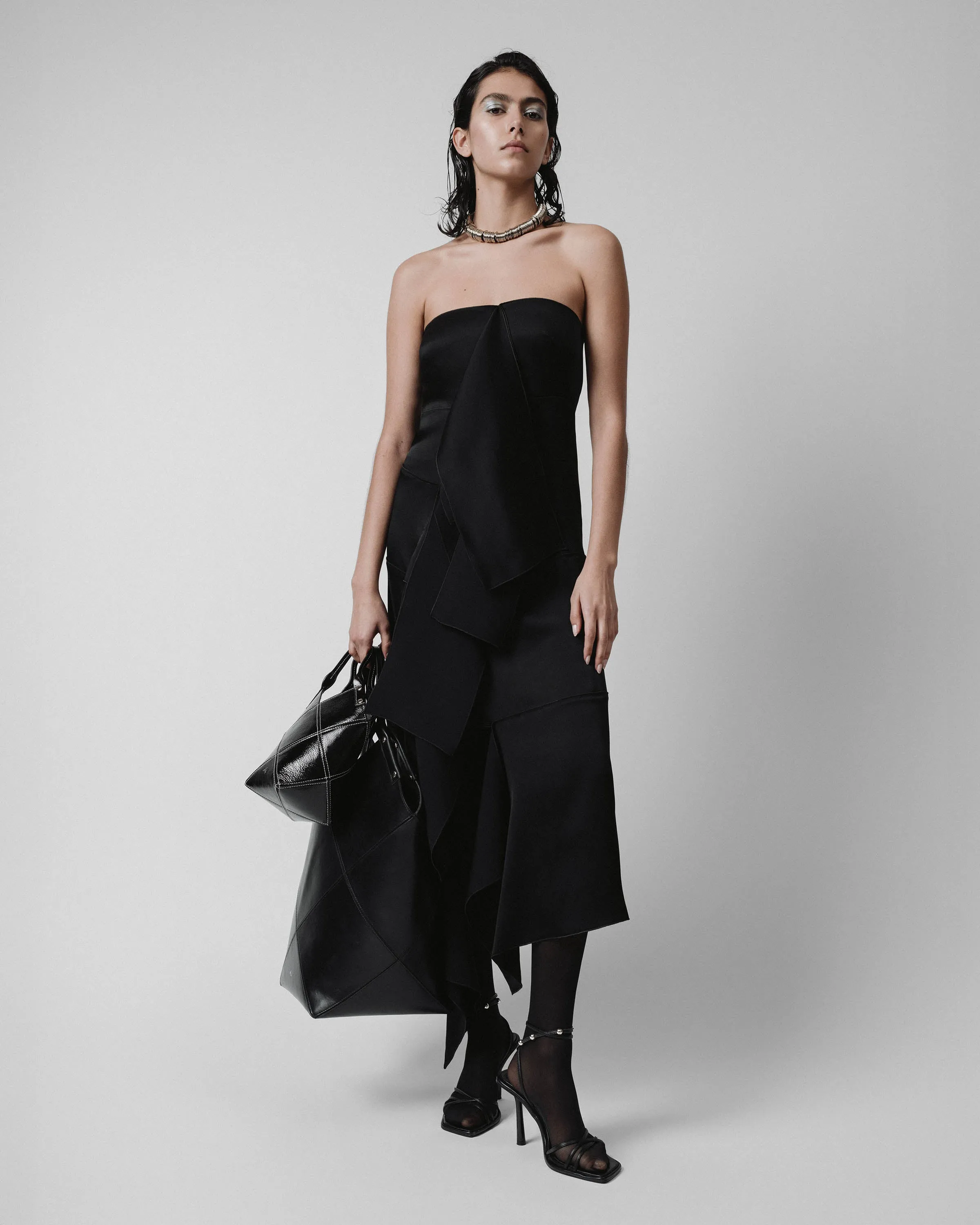 Strapless Panel Dress