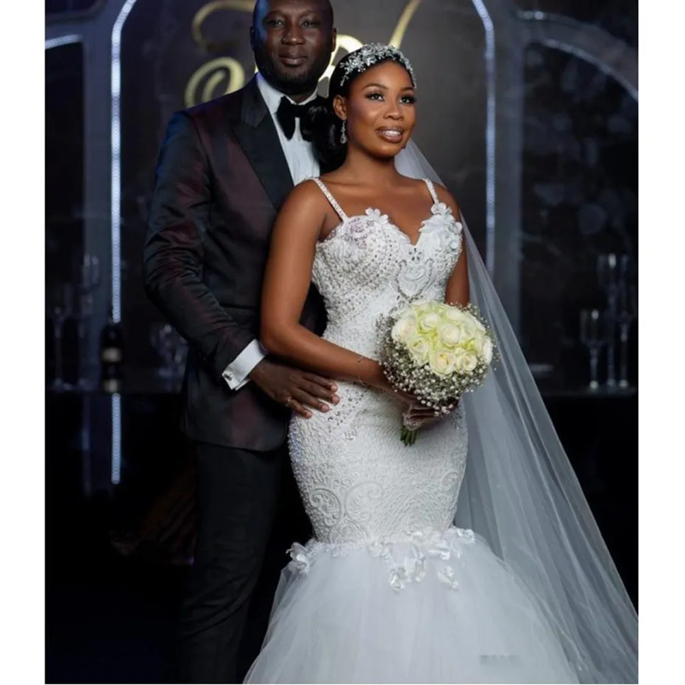 Stunning Mermaid Wedding Dress Featuring Sexy Open Back And Beaded Lace Handmade Bridal Gown Also in Plus Size