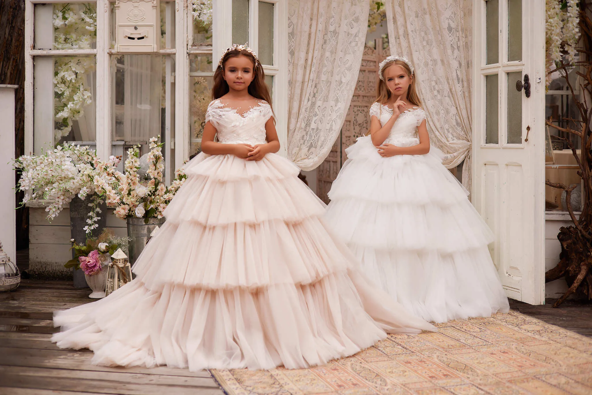 Summer Wedding Flower Girls Dress