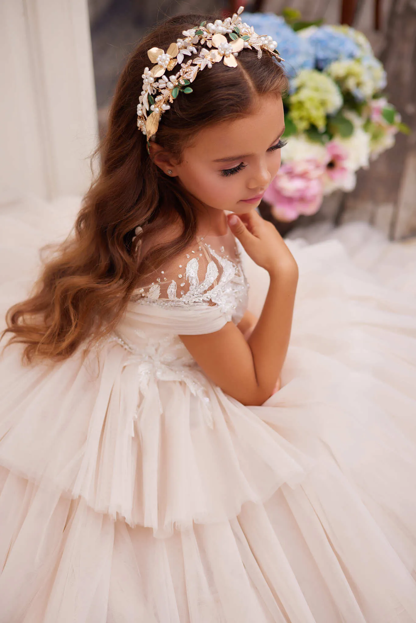 Summer Wedding Flower Girls Dress