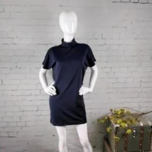 Susana Monaco Mock Neck Dolman Mini Dress Navy XS
