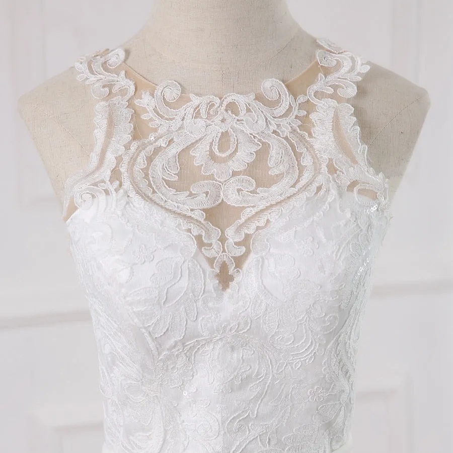 Sweep Train Mermaid Wedding Gowns