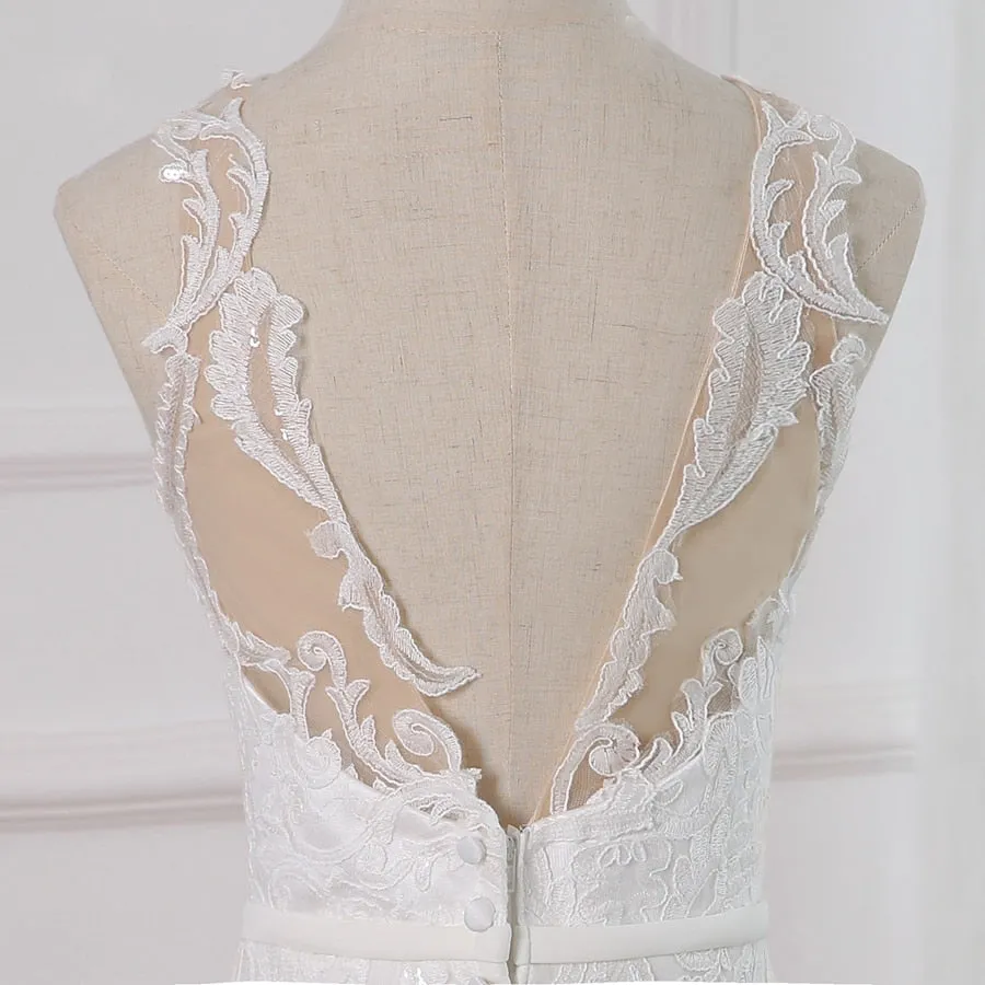 Sweep Train Mermaid Wedding Gowns