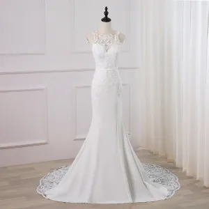 Sweep Train Mermaid Wedding Gowns