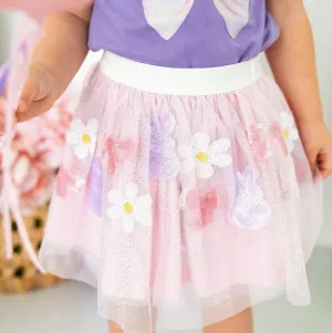 Sweet Wink Bunny Bow Sequin Easter Tutu