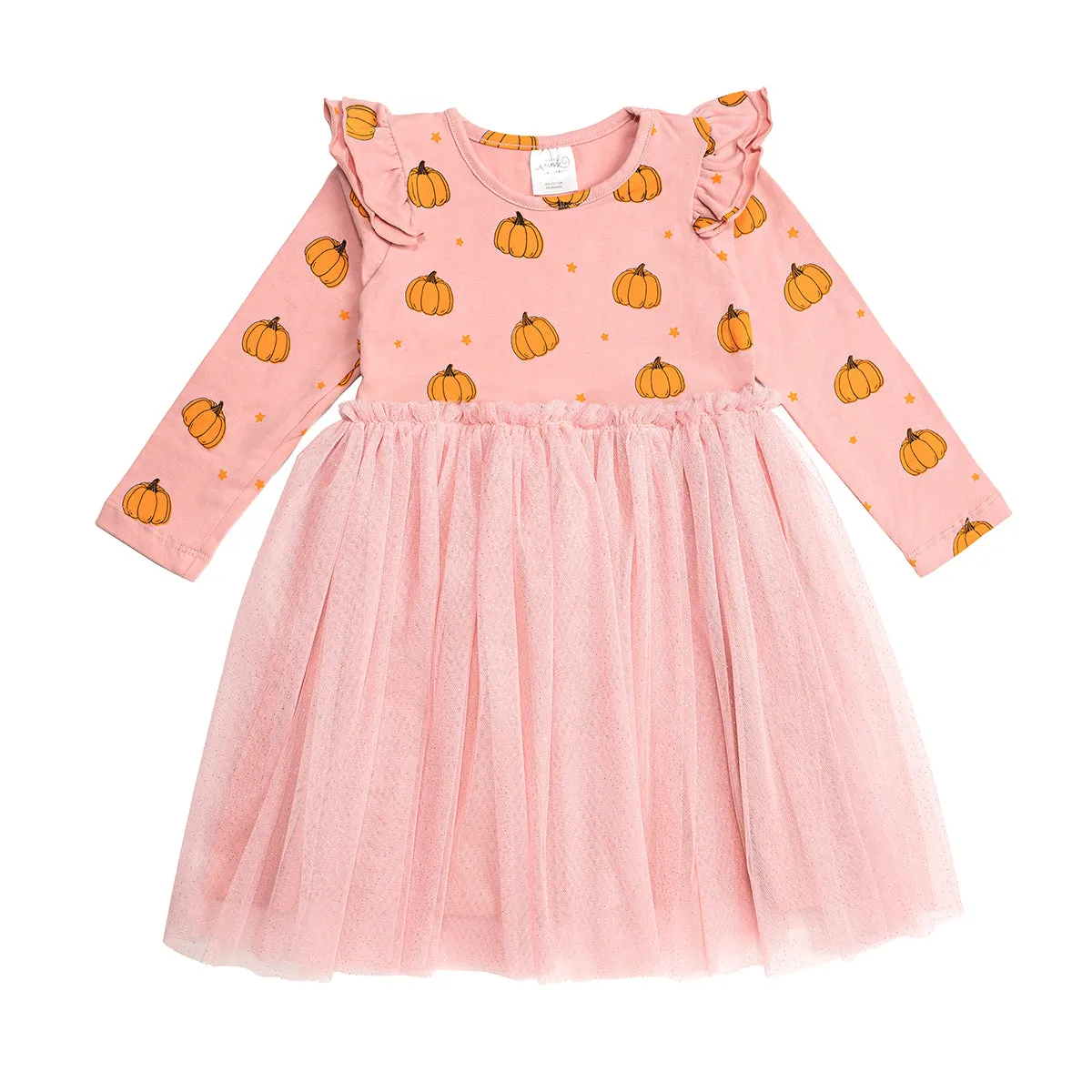 Sweet Wink Pumpkin Blush L/S Tutu Dress