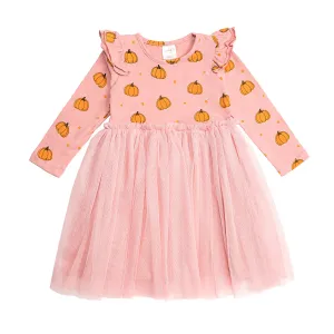 Sweet Wink Pumpkin Blush L/S Tutu Dress