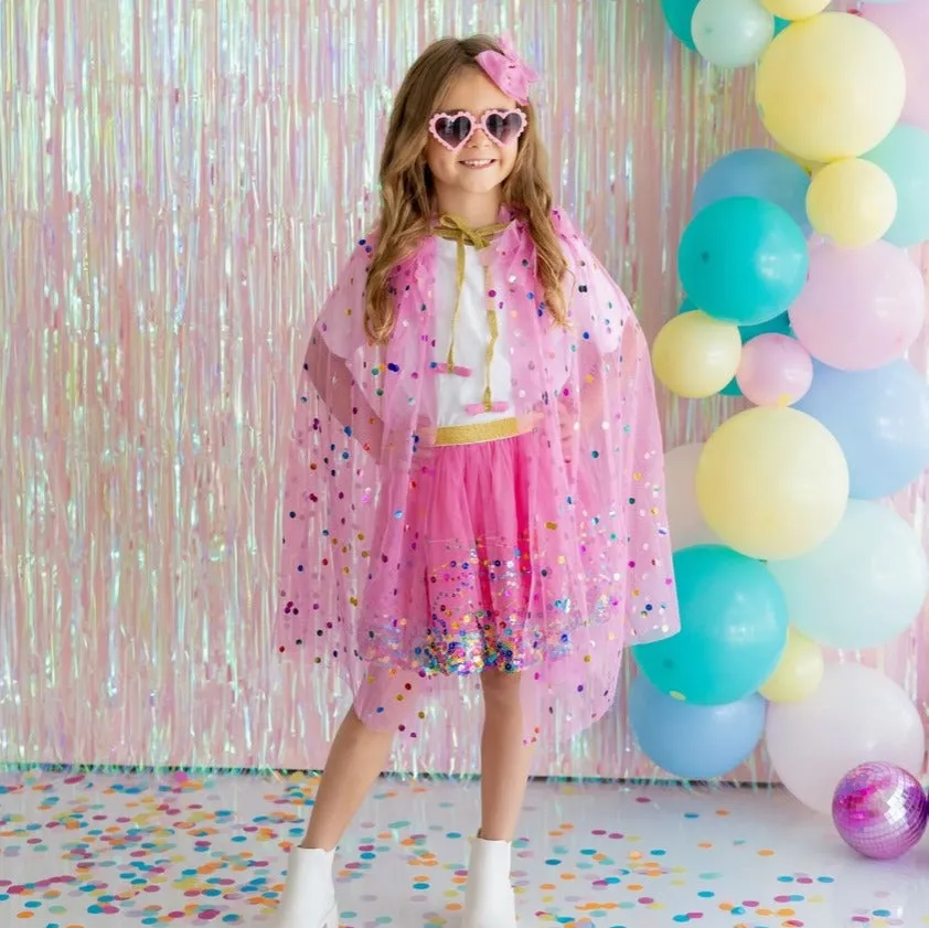 Sweet Wink Raspberry Confetti Tutu - Dress Up Skirt - Kids Tutu
