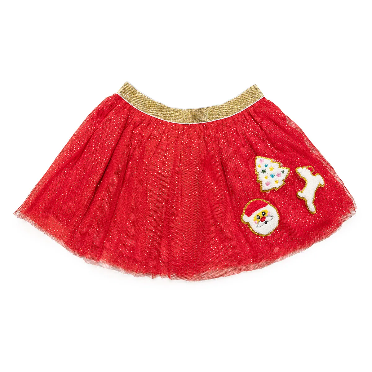 Sweet Wink Red Christmas Patch Tutu