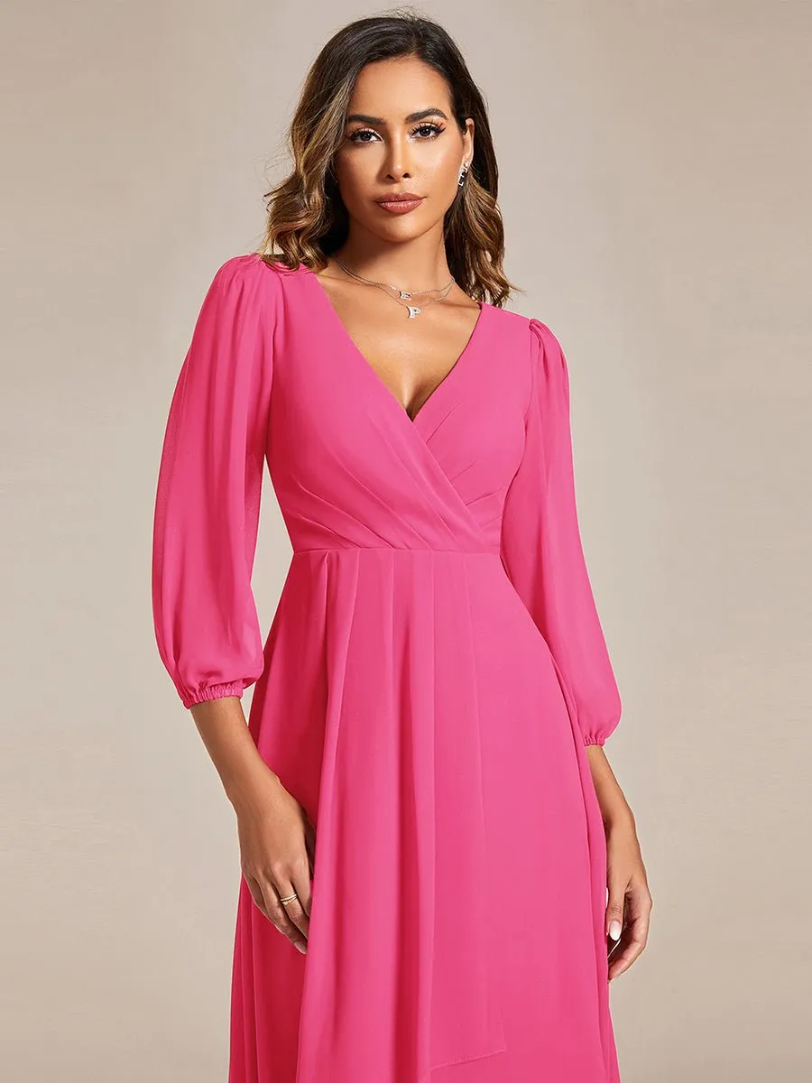 Tammy long sleeved mother of the bride dress