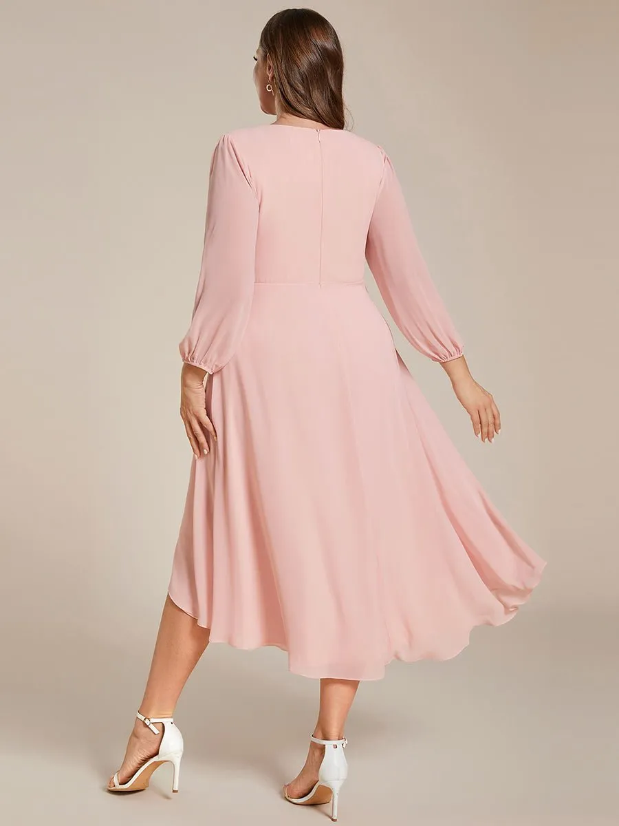 Tammy long sleeved mother of the bride dress