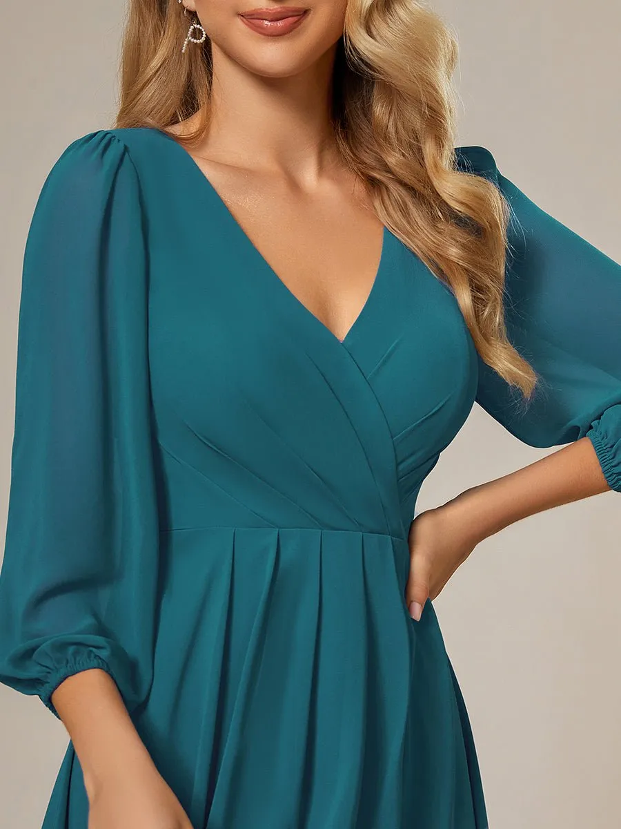 Tammy long sleeved mother of the bride dress