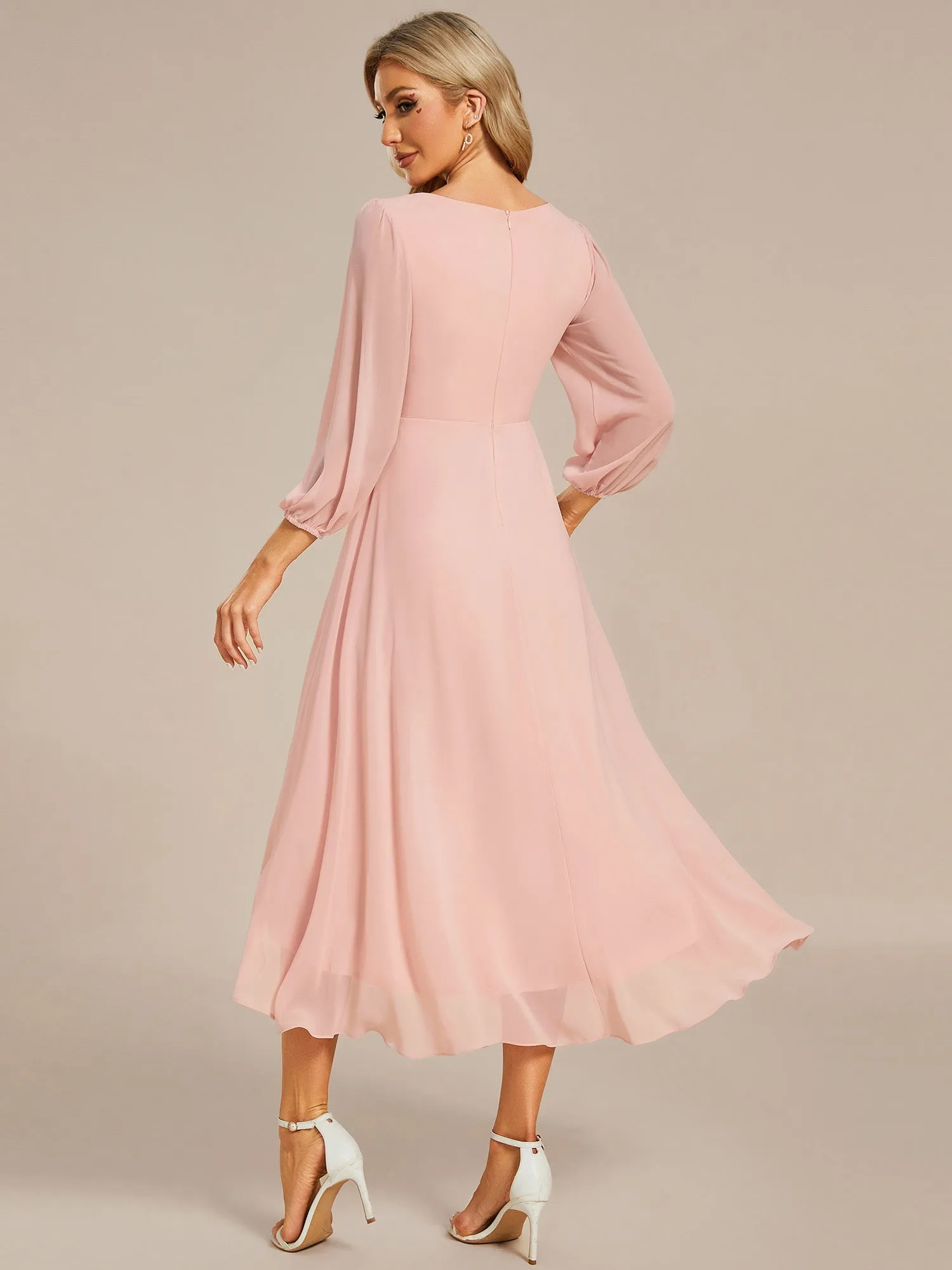 Tammy long sleeved mother of the bride dress