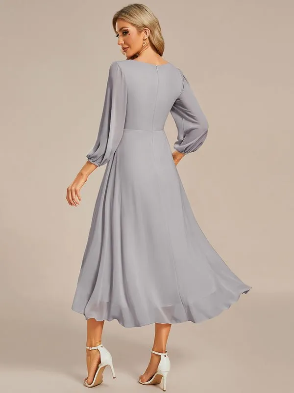 Tammy long sleeved mother of the bride dress