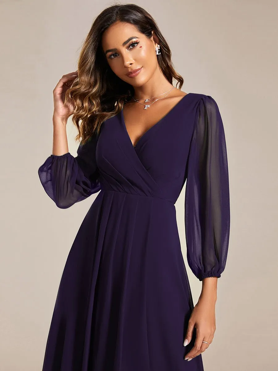 Tammy long sleeved mother of the bride dress