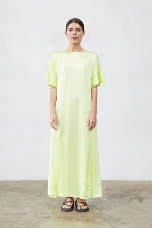 Tanika Silk Dress Sunny Lime