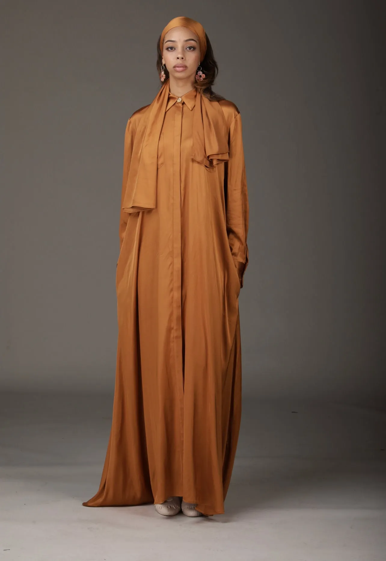 Tara Maxi Dress - Bronze