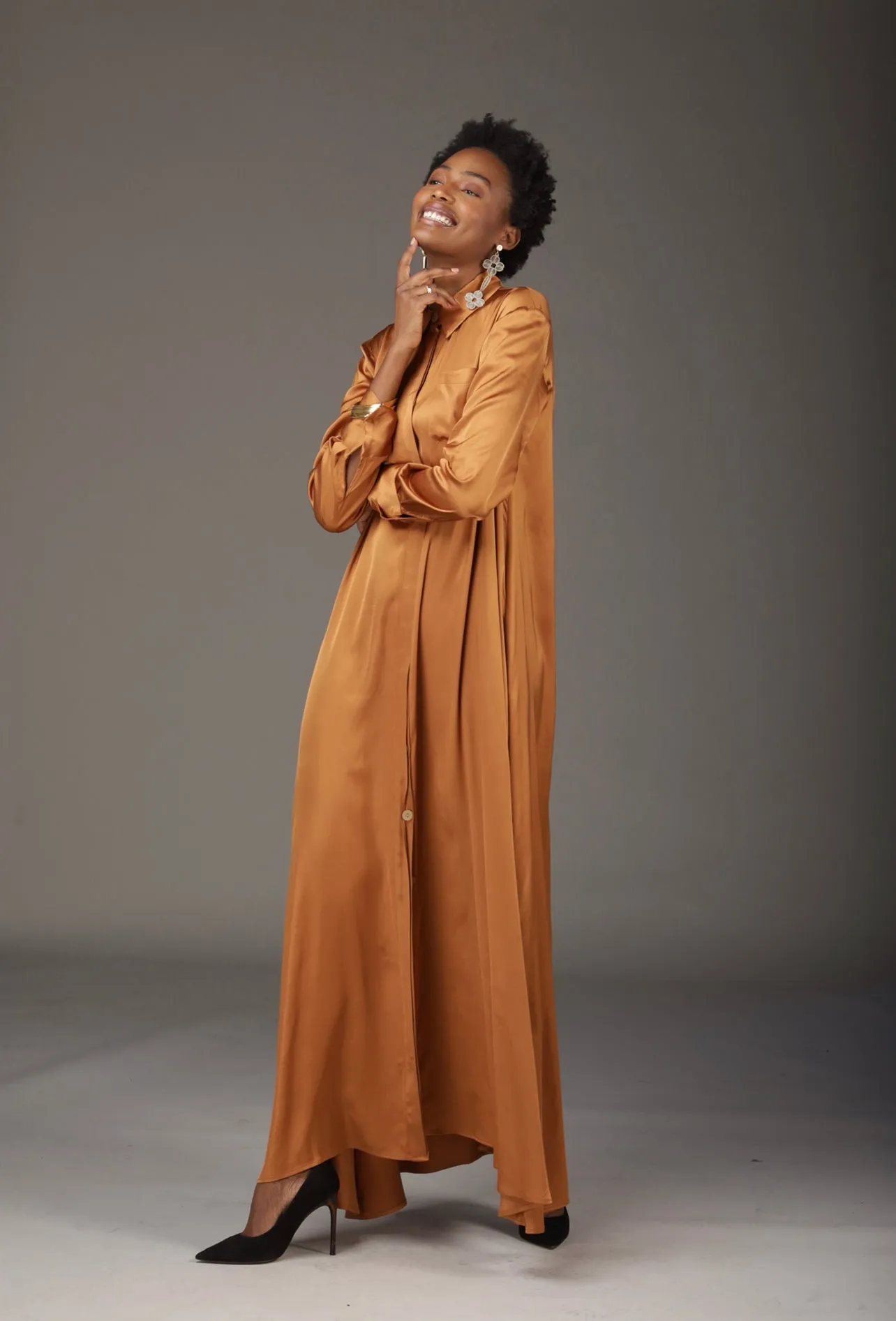 Tara Maxi Dress - Bronze