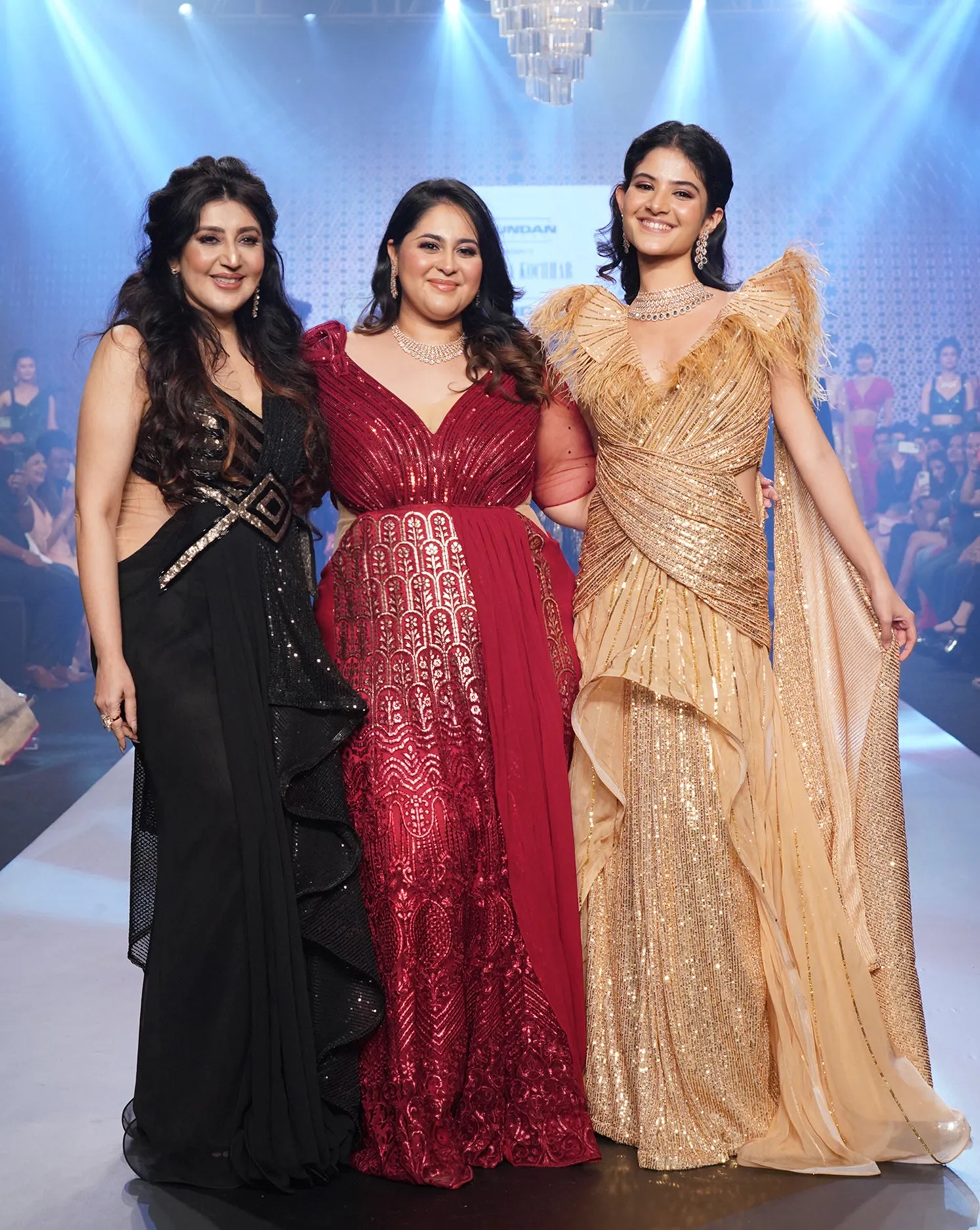 The Ruffled Feather Gold Gown