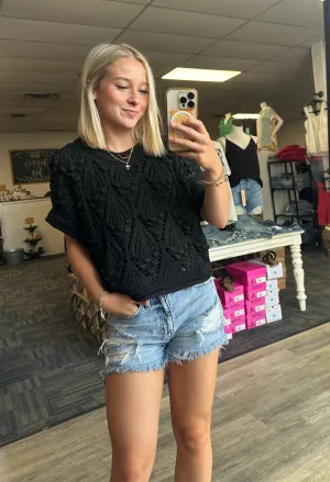 There She Goes Crochet Top